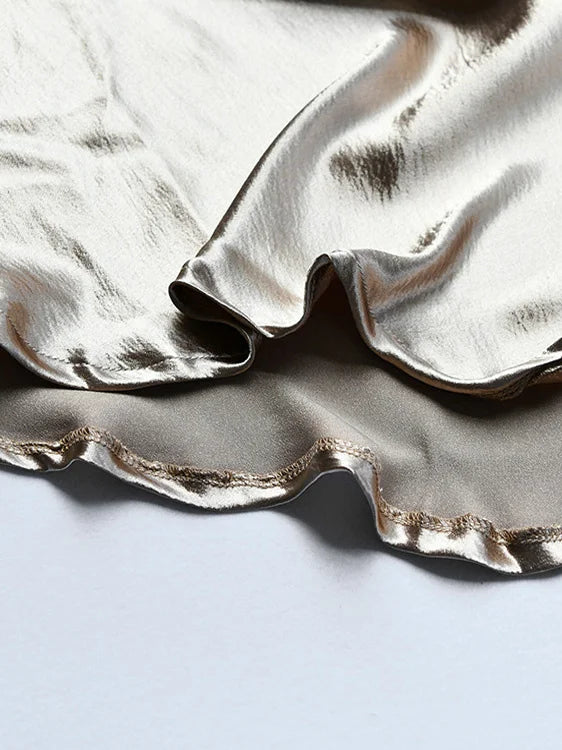 Sorelle Women's snatched satin open back dress