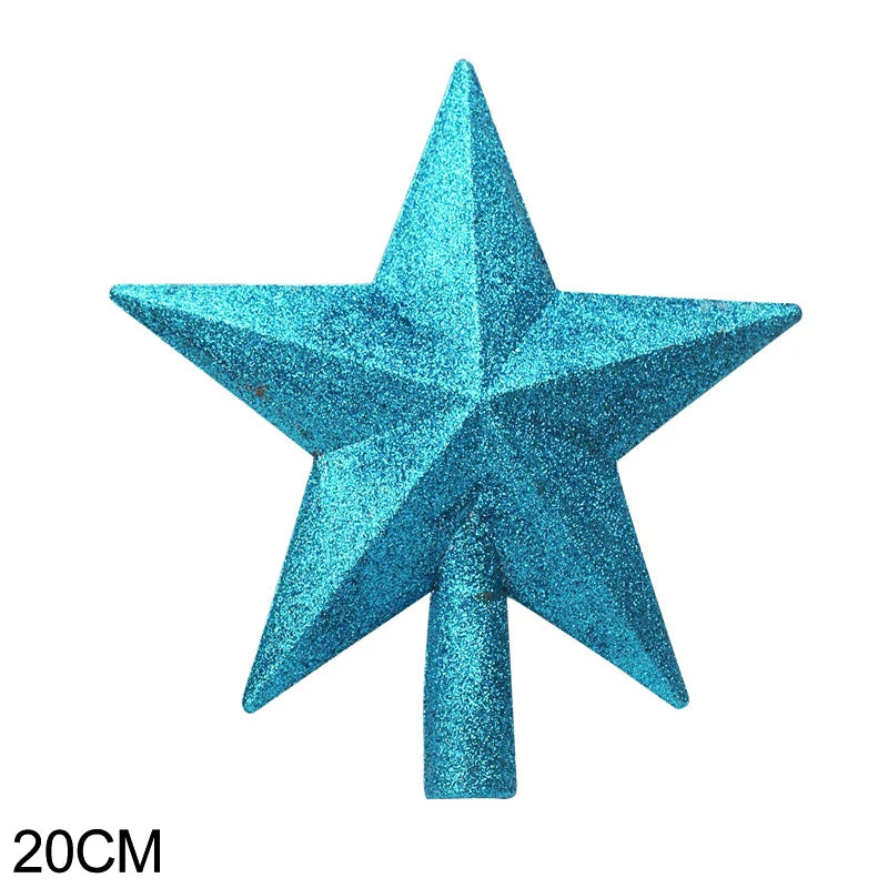 Hollyco glitter star Christmas tree topper