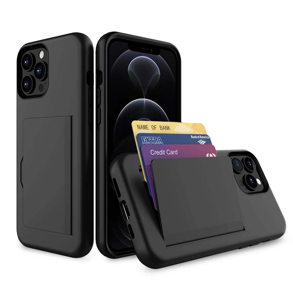 Nexa discreet matte wallet iPhone case