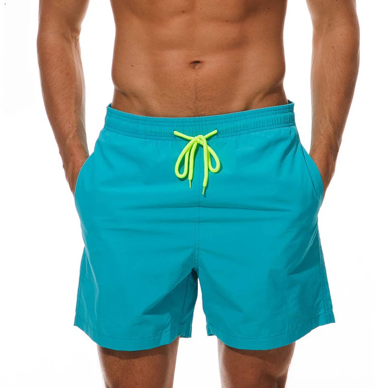 Sonlae Men's solid swimming trunks