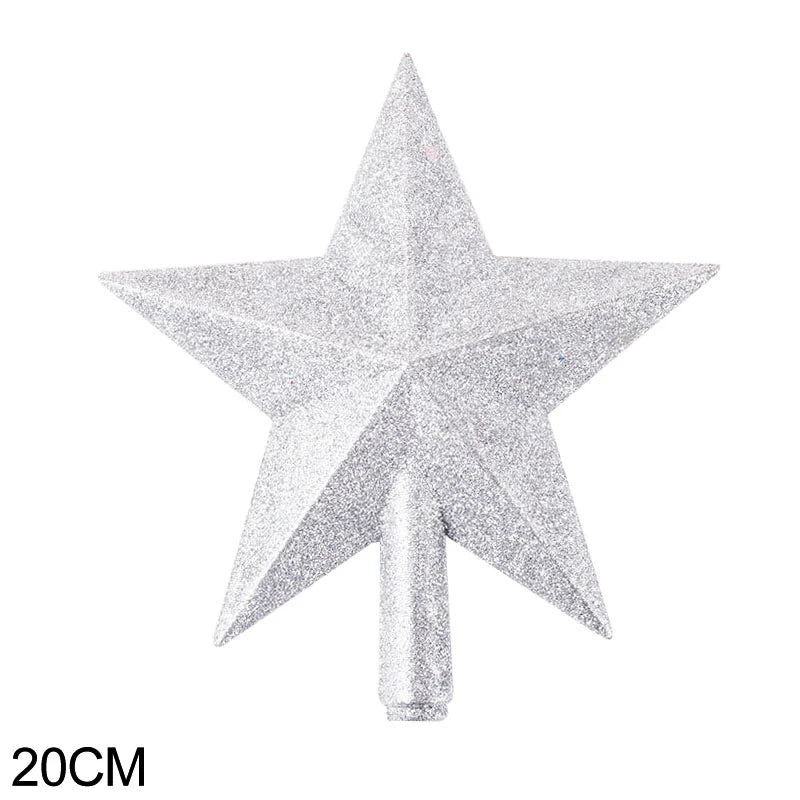 Hollyco glitter star Christmas tree topper