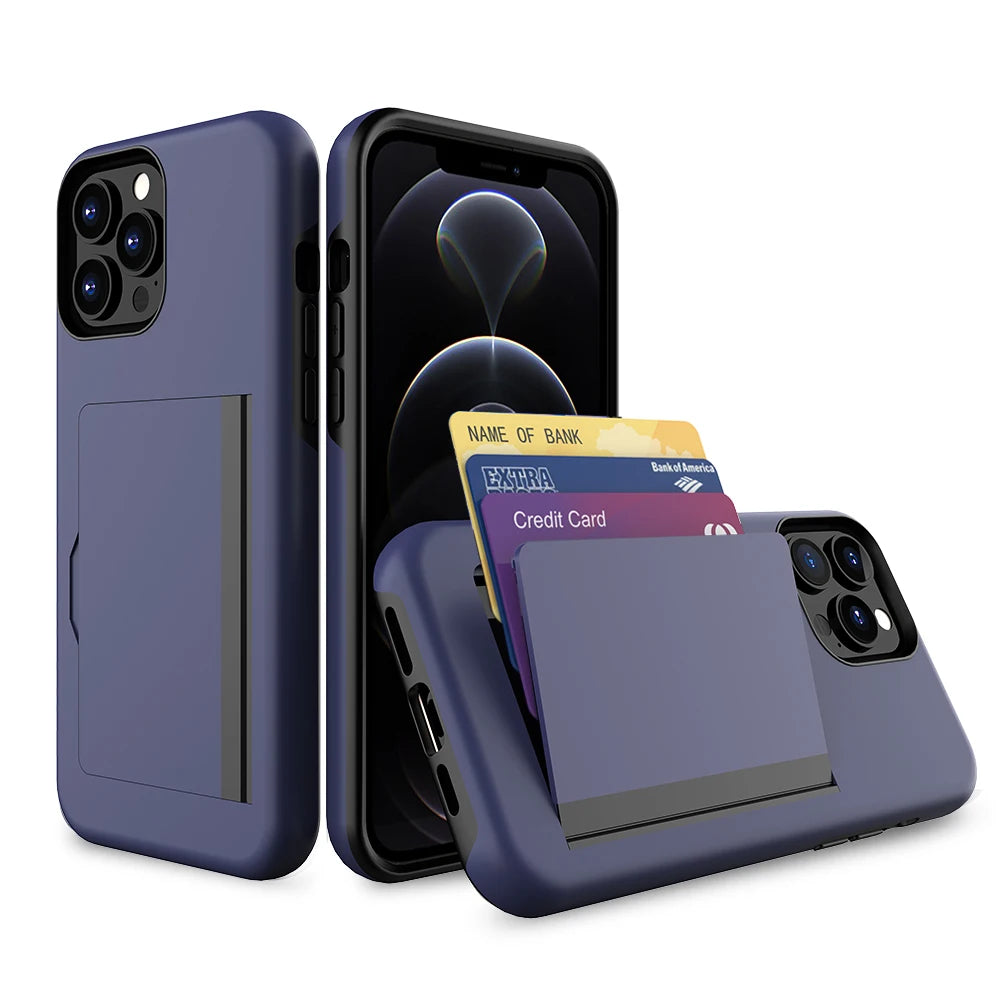 Nexa discreet matte wallet iPhone case