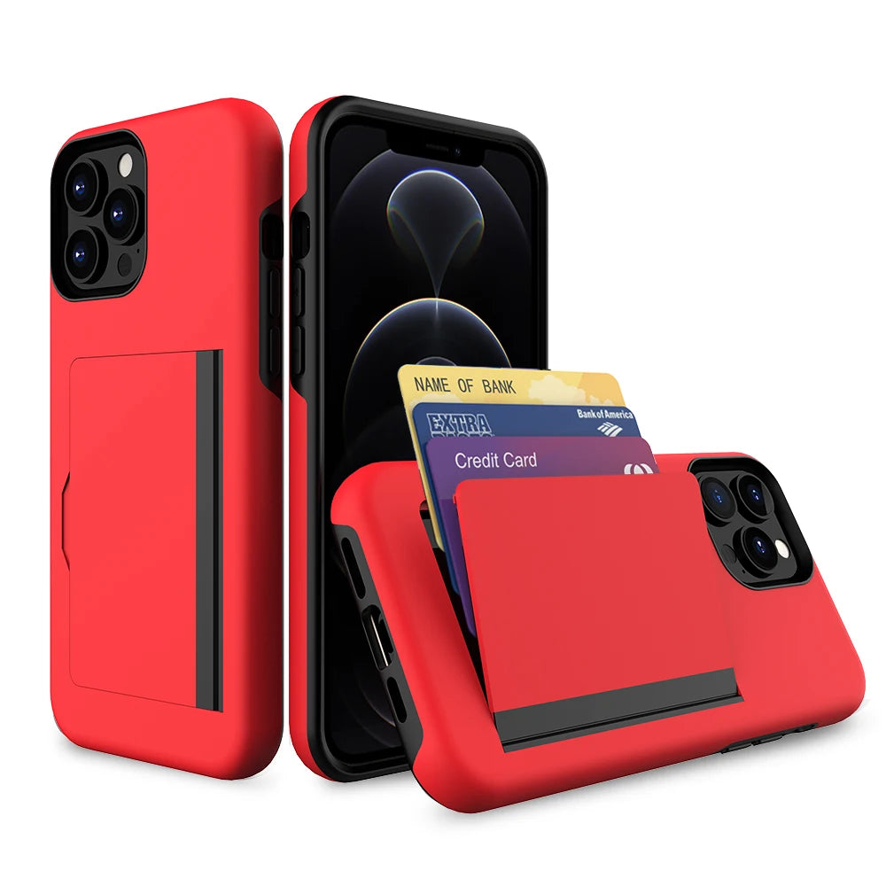 Nexa discreet matte wallet iPhone case
