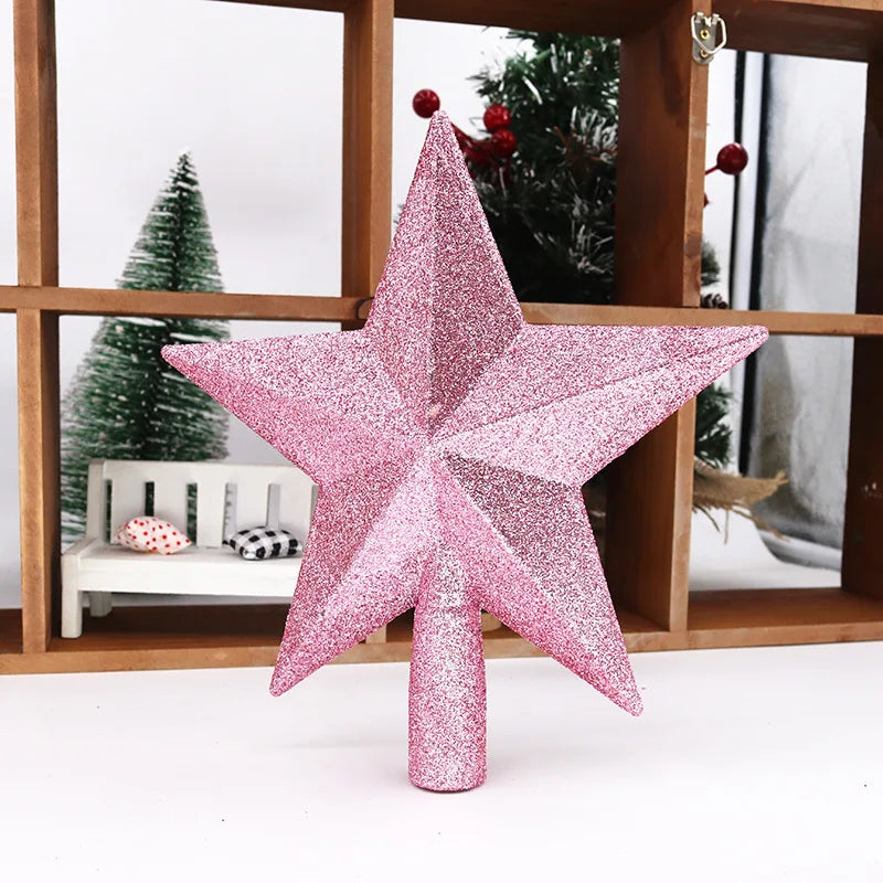 Hollyco glitter star Christmas tree topper