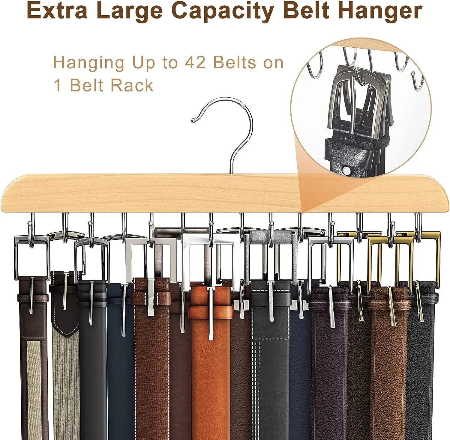 Cassora 2 pack belt rack hangers