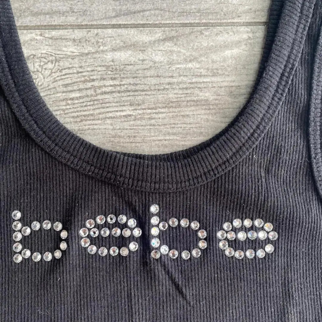 Lomi3 Women's Y2K rhinestone bebe tank