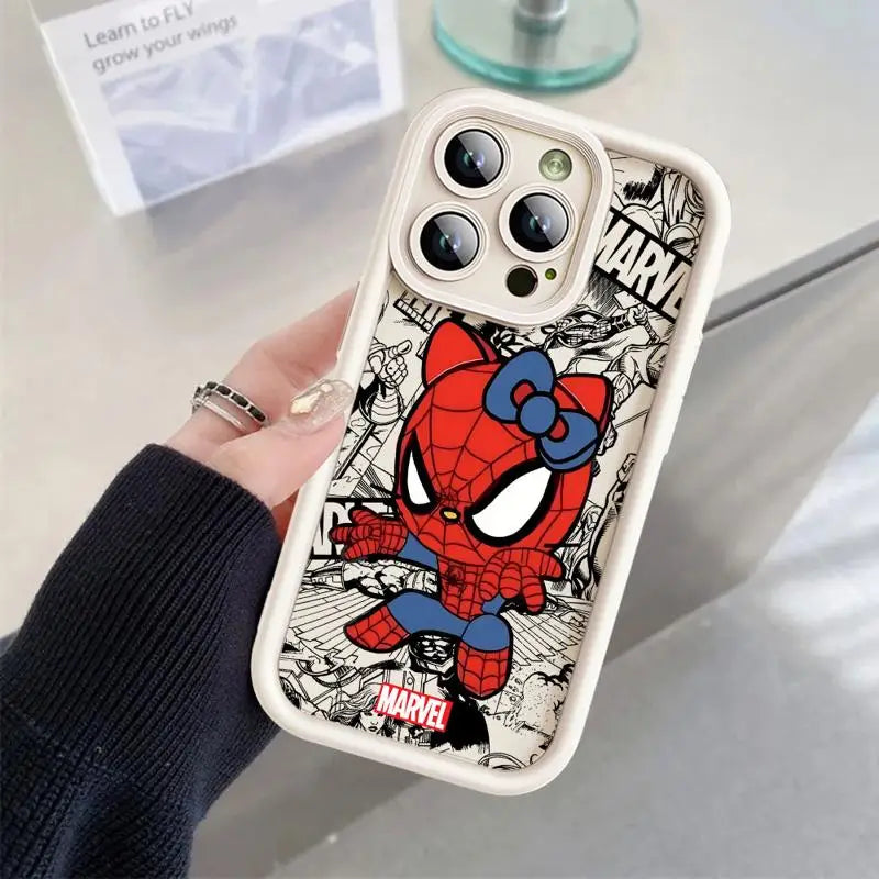 Marvel Spiderman Hello Kitty iPhone Case