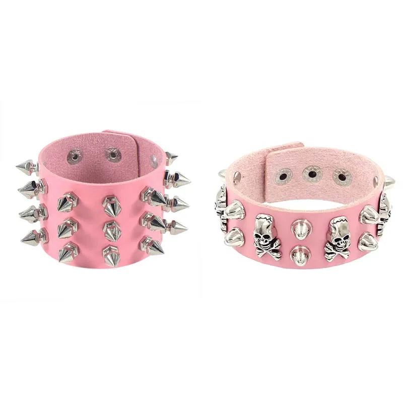 Lomi3 Women’s spiked punk bracelet