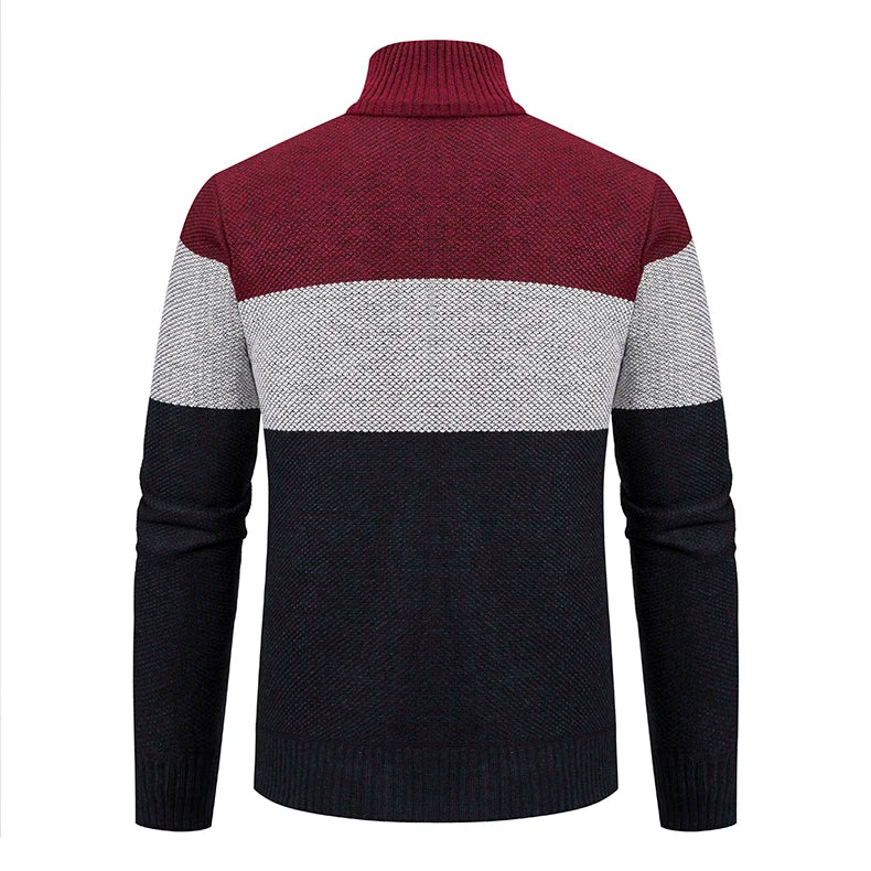 Arden Men's striped zip up sweater