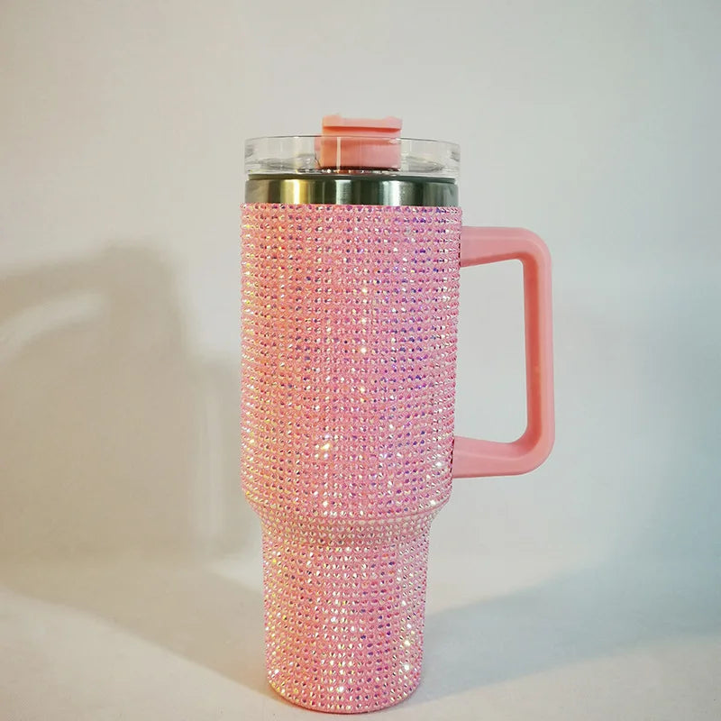 Culina 40oz rhinestone thermal travel cup