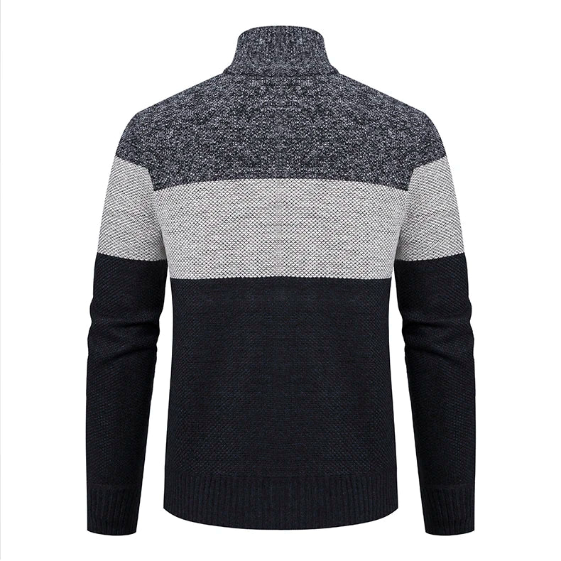 Arden Men's striped zip up sweater