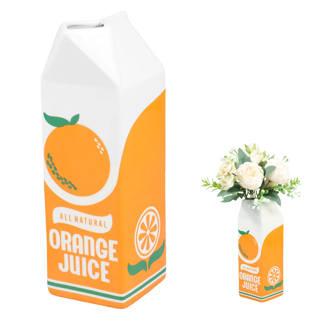 Cassora orange juice decorative ceramic vase