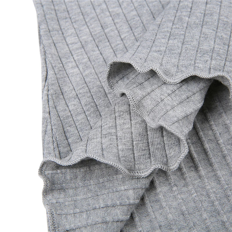 Lomi3 Women’s Y2K ribbed flare sleeve shirt with bow detailing