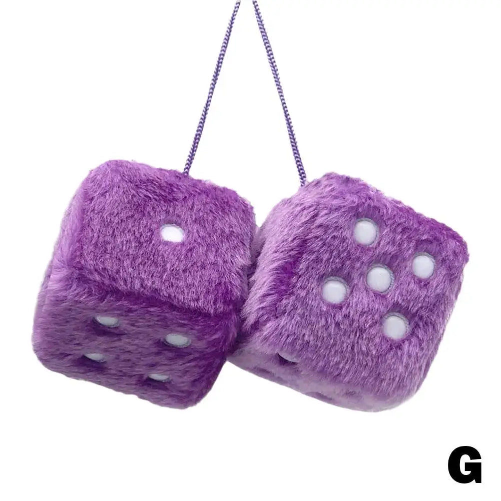 Cruzi hanging plush car dice
