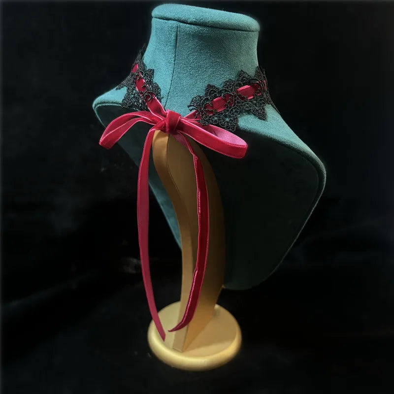 Nocturne Women’s 2 Pc adjustable gothic chokers