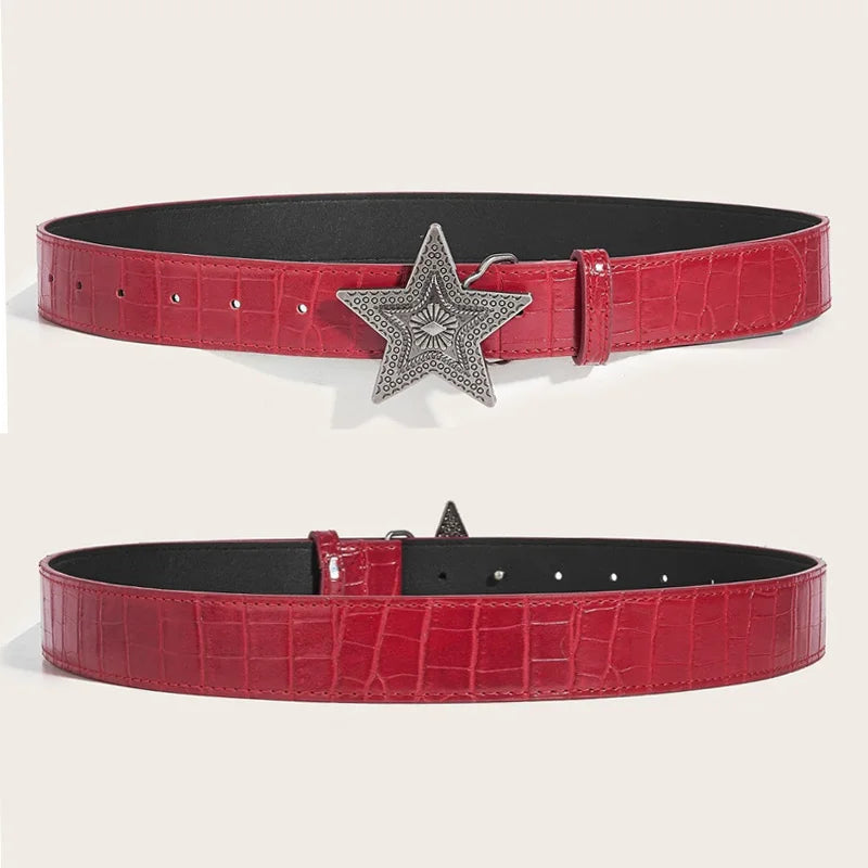 Lomie3 Women’s Y2K 1 or 2 pack retro star belt