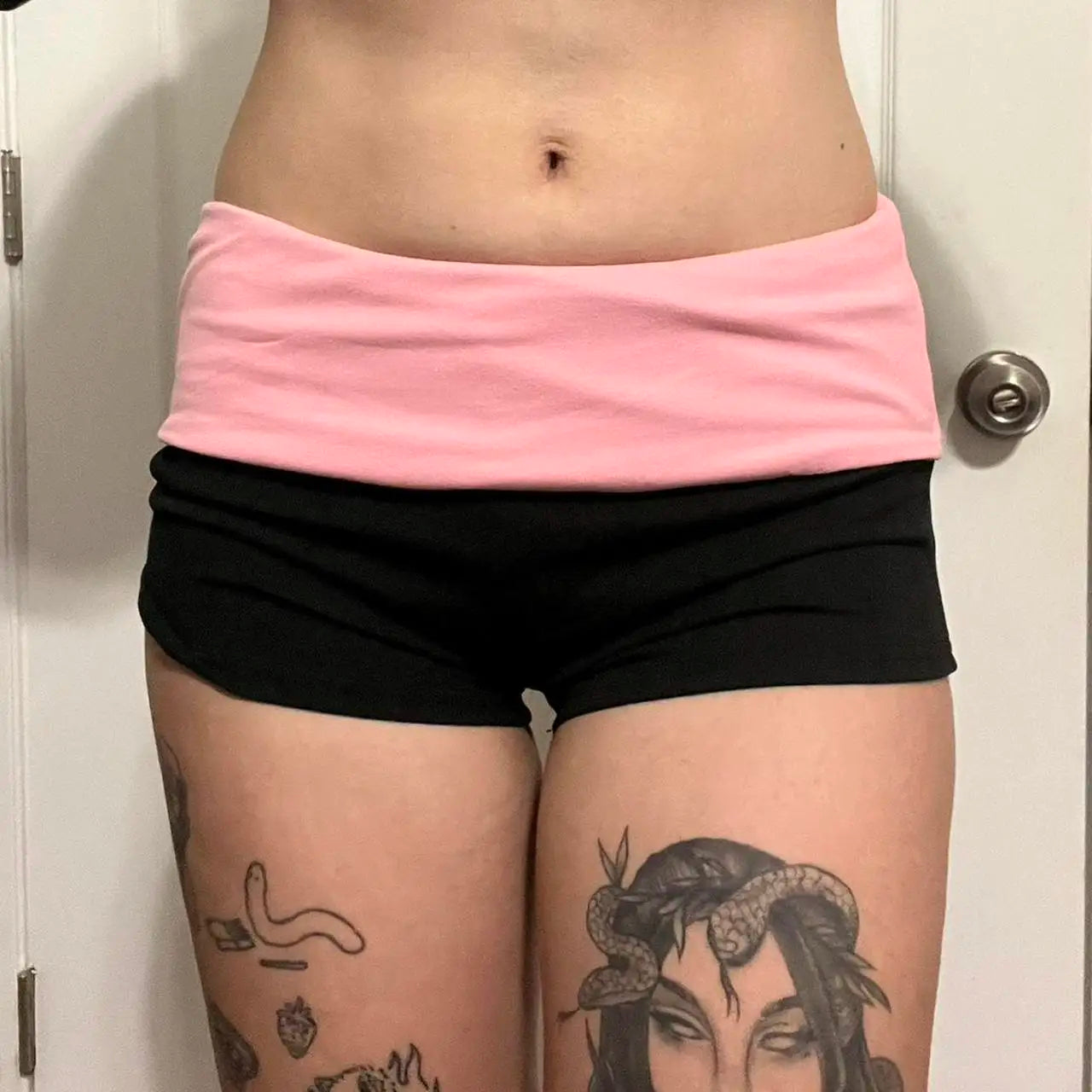 Lomi3 Women's Y2K folded lounge shorts