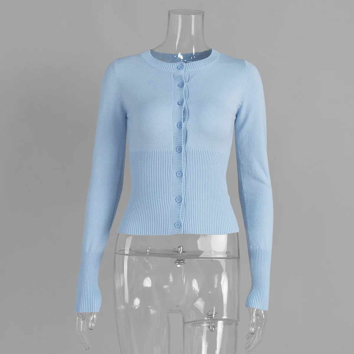 Sorelle Women's fitted button down cardigan shirt