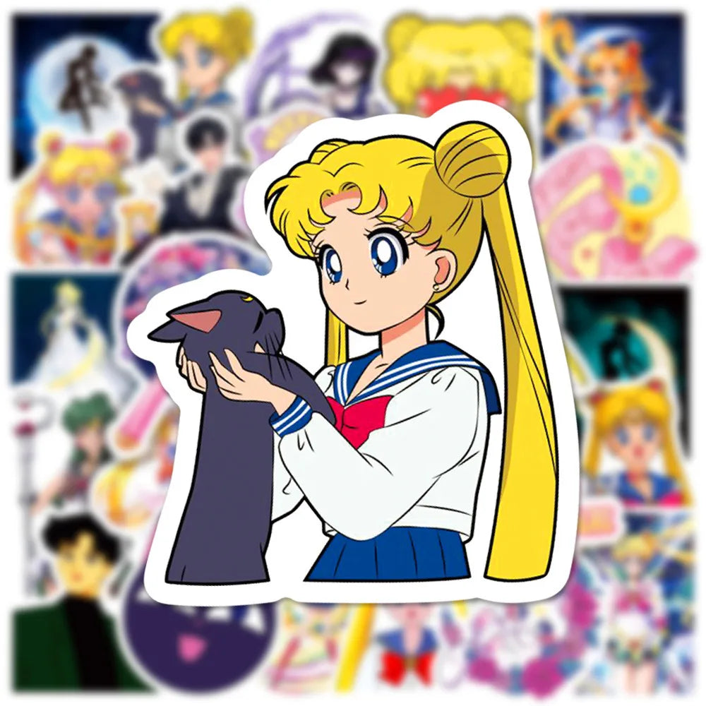 50 Pc Sailor Moon Stickers