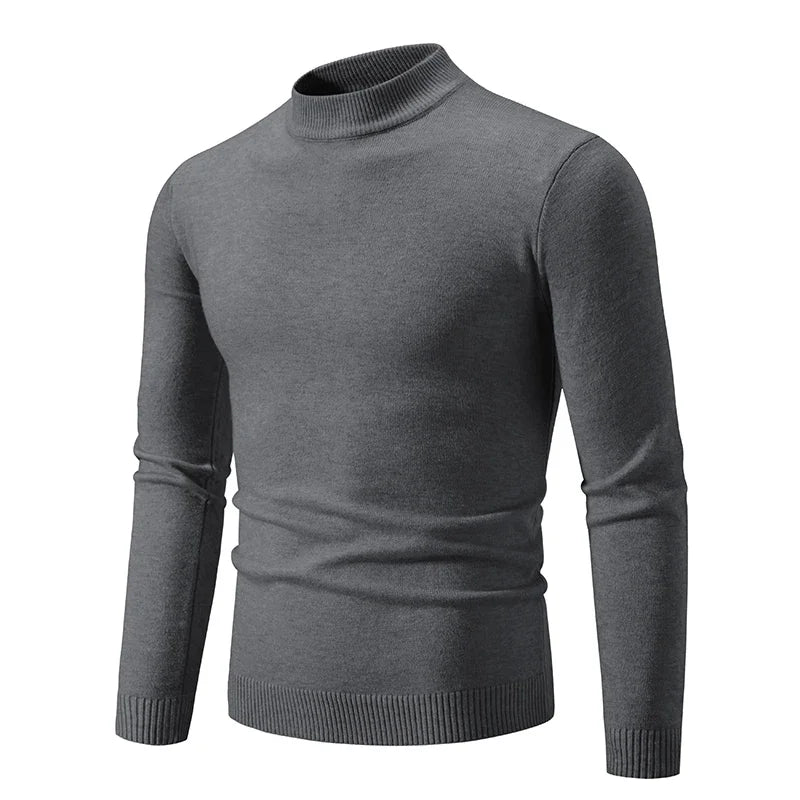 Ardeb Men's light knit turtle neck