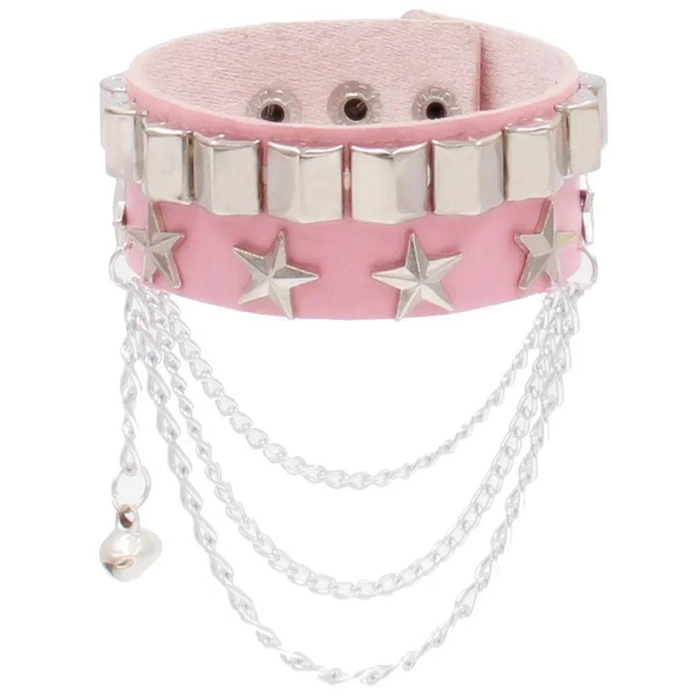 Lomi3 Women’s spiked punk bracelet