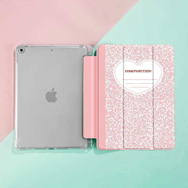 Nexa pink composition Notebook iPad case