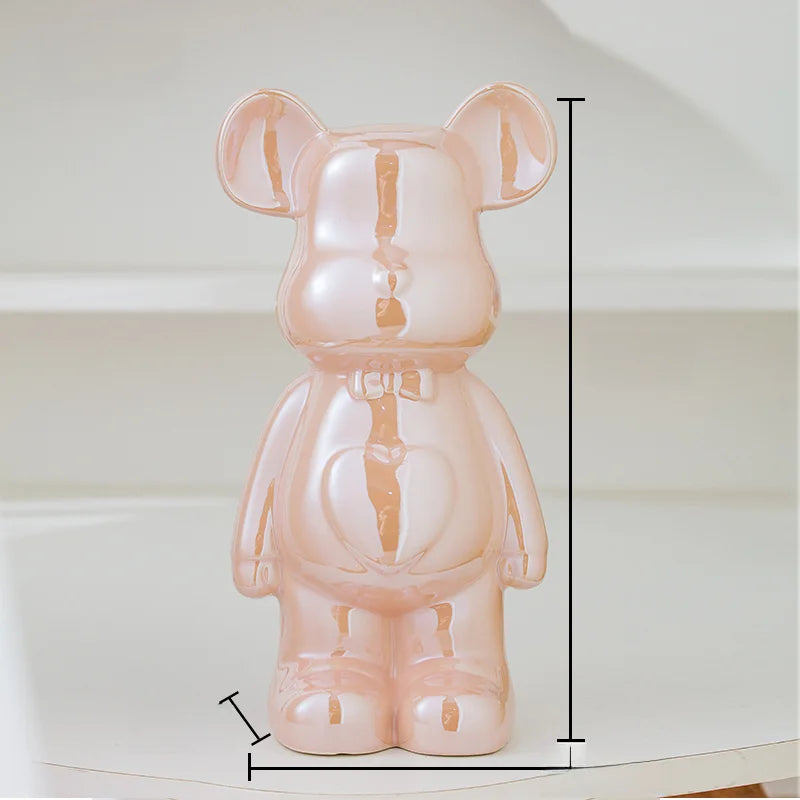 Cassora 27cm ceramic teddy bear decorative figure