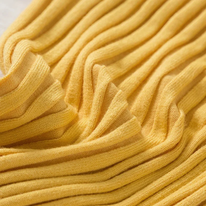 Sorelle Women's one size striped knit turtleneck sweater