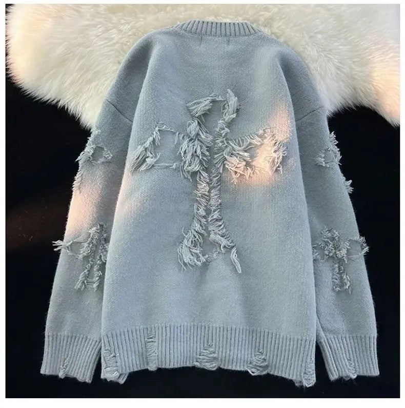 Valor Men’s cross streetwear knitted pullover sweater