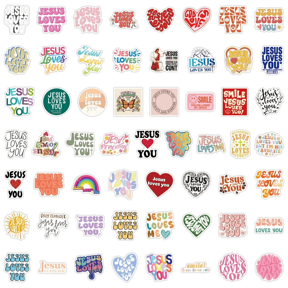 Eterna 54 Pc Jesus loves you stickers