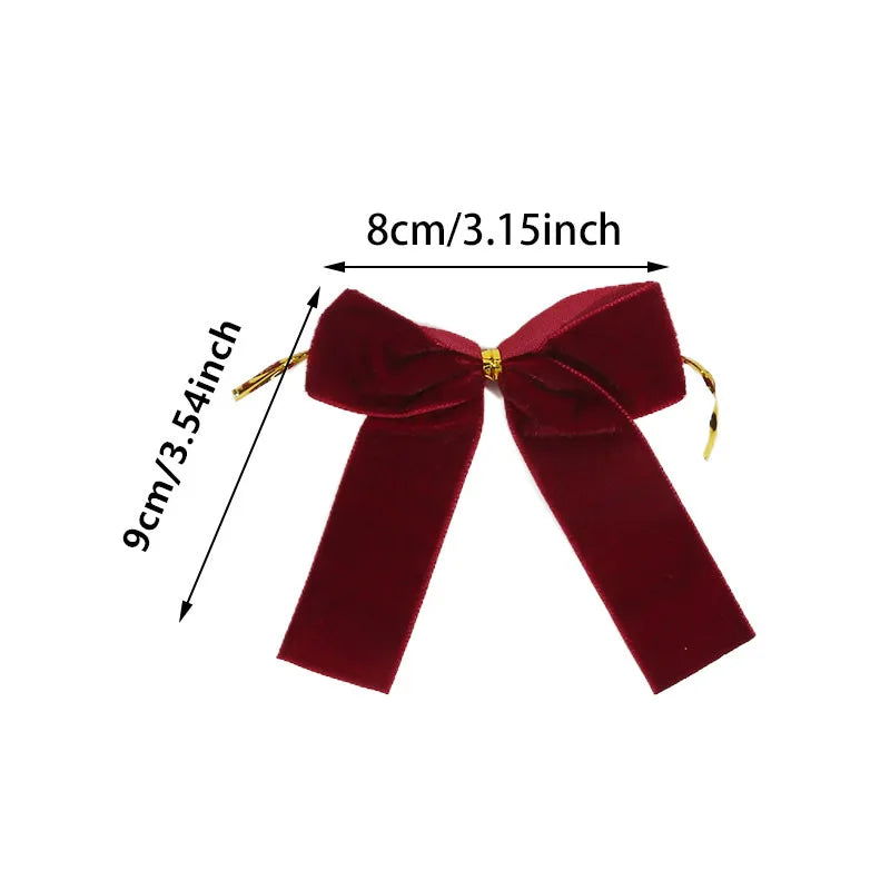 Hollyco Christmas tree 24 Pc velvet tree bow set