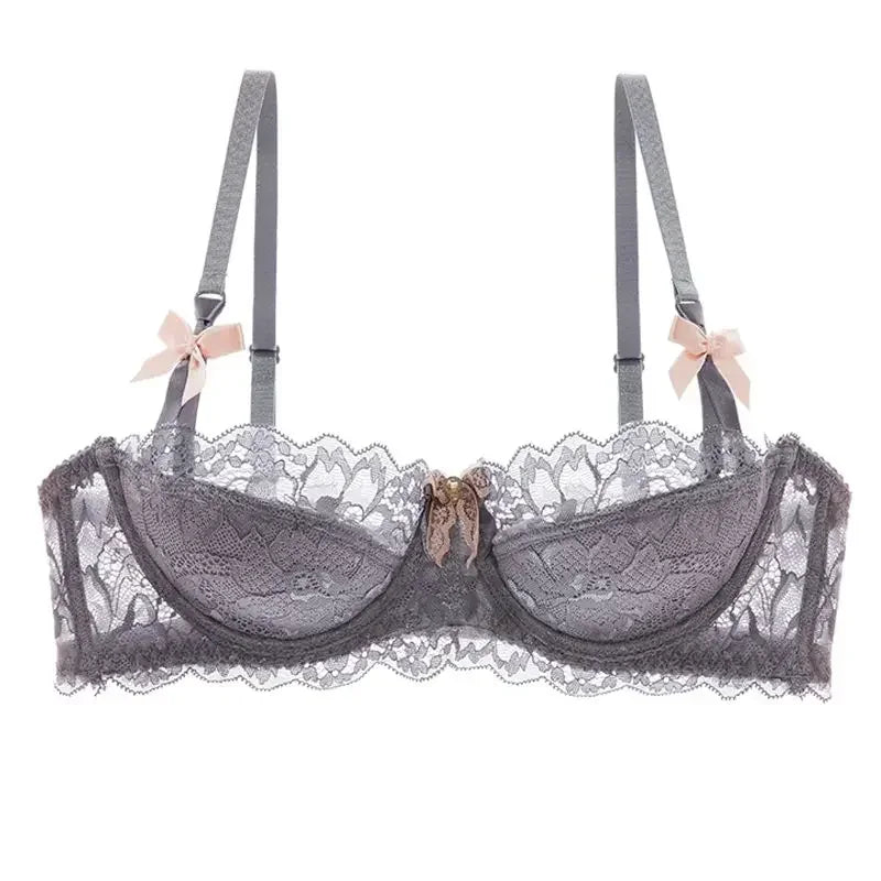 Sorelle Women's low cut lace bra with bow details