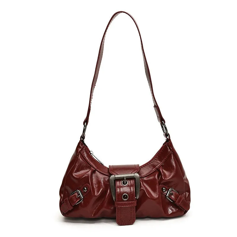 Lomi3 Y2K retro buckle shoulder bag