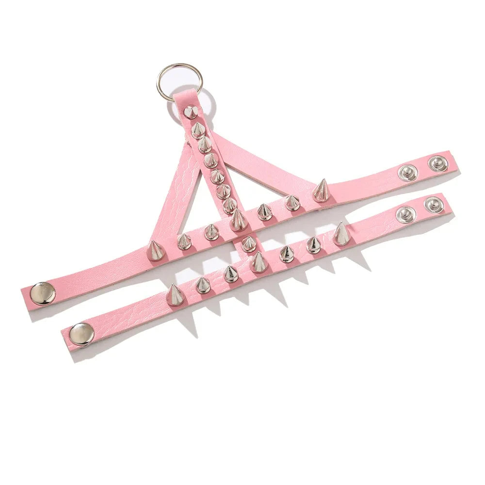 Lomi3 Women’s spiked punk bracelet