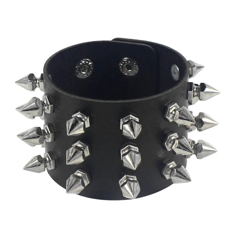Lomi3 Women’s spiked punk bracelet