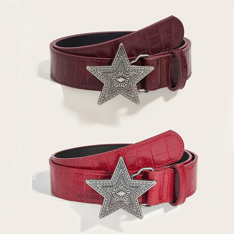 Lomie3 Women’s Y2K 1 or 2 pack retro star belt