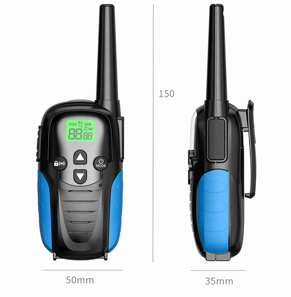 Playzi 2 Pc kids professional walkie talkie set