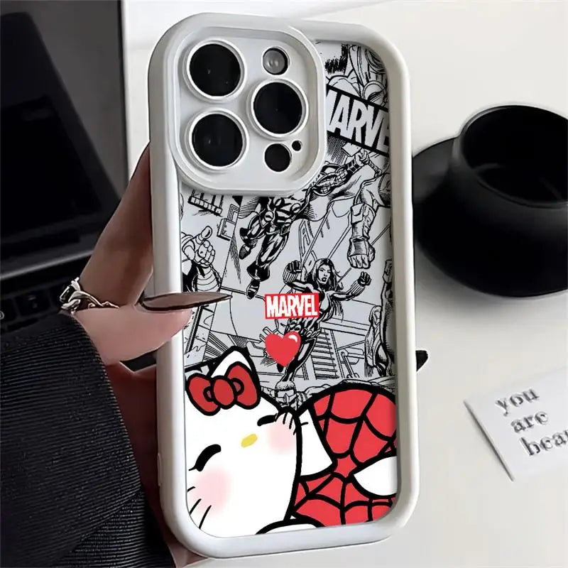 Marvel Spiderman Hello Kitty iPhone Case