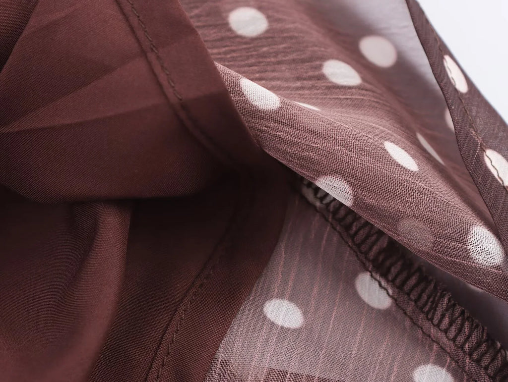 Sorelle Women's polka dot low back halter tie top