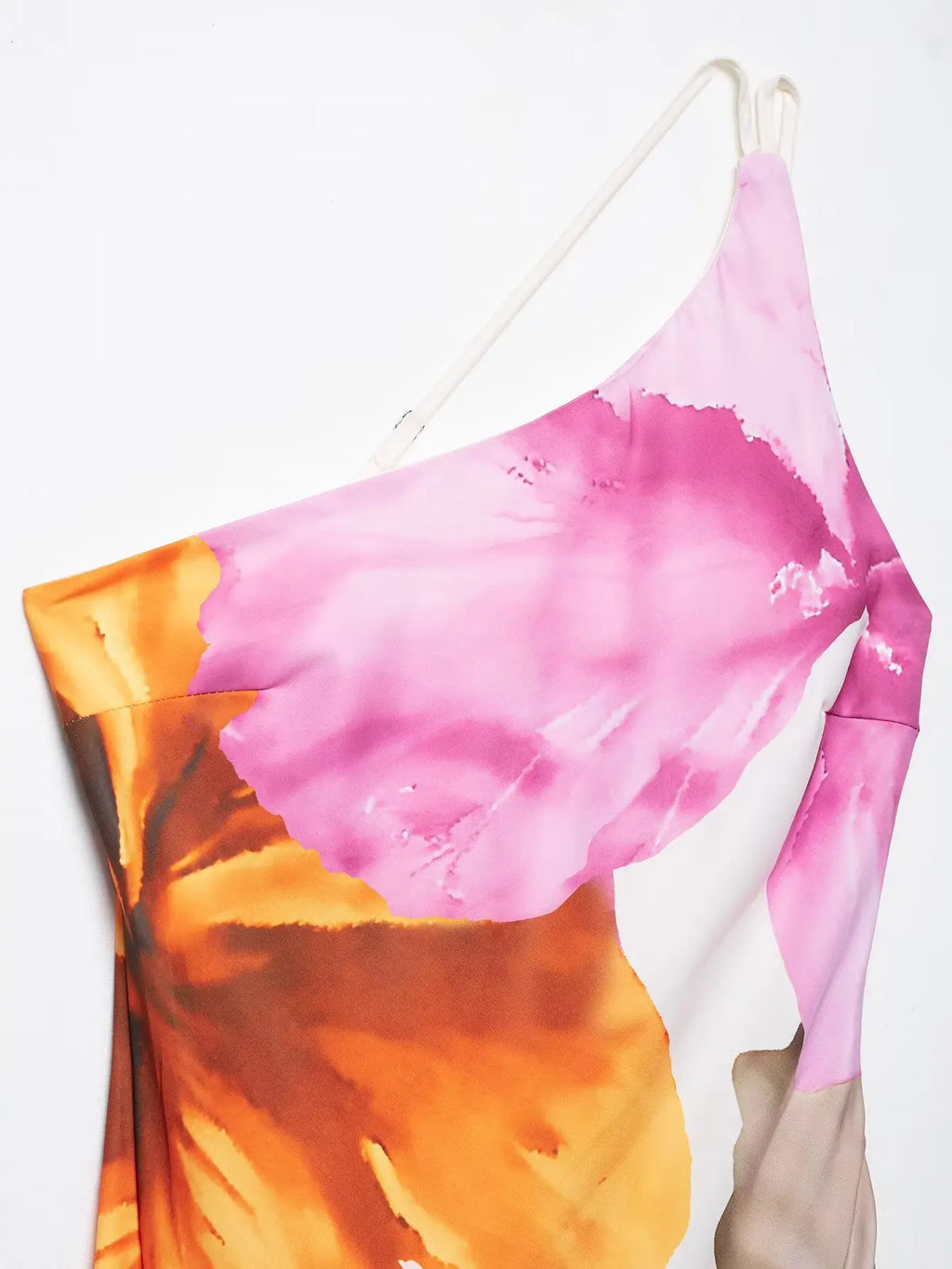 Sorelle Women's single shoulder multicolor floral dress