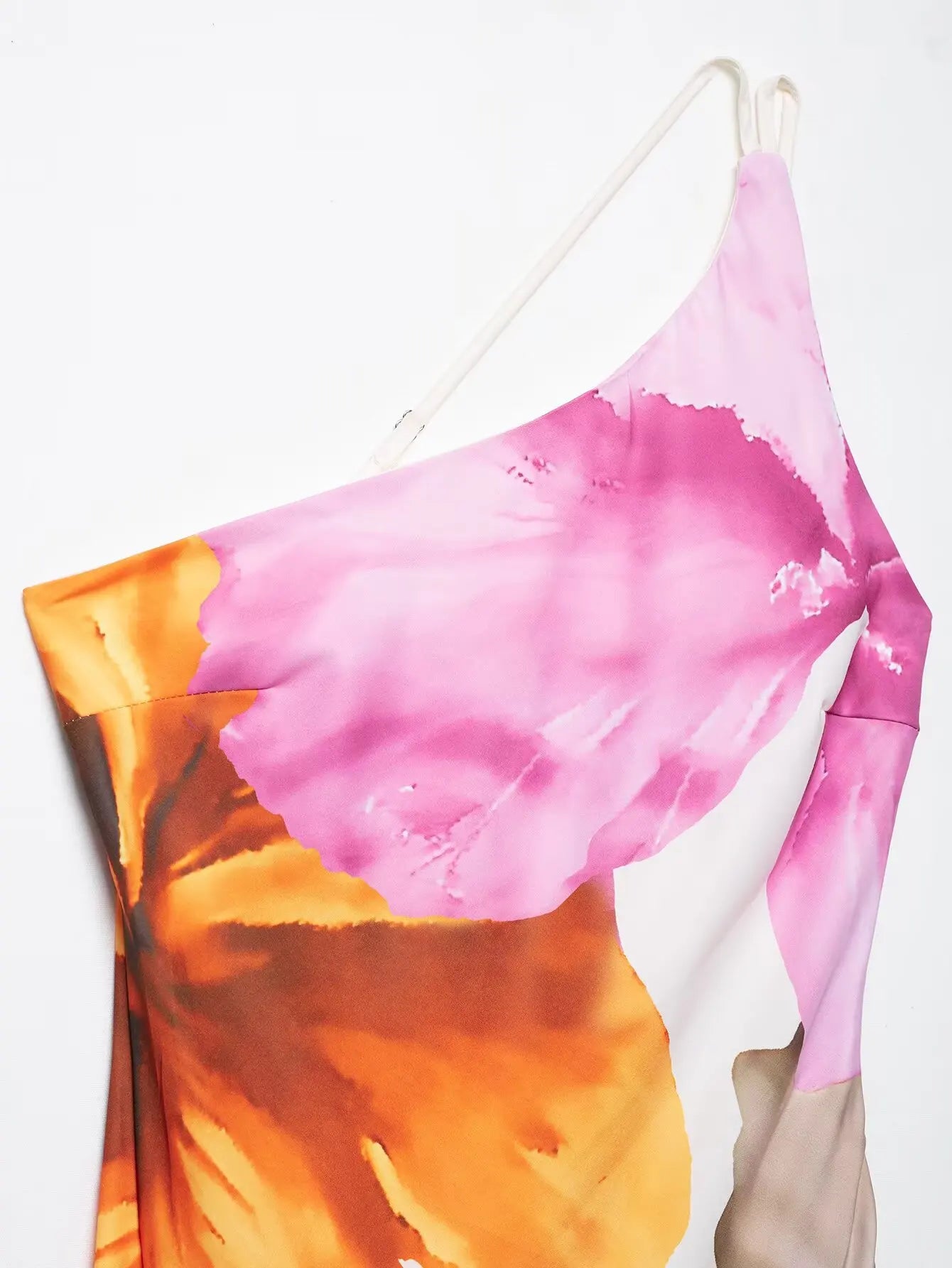 Sorelle Women's single shoulder multicolor floral dress