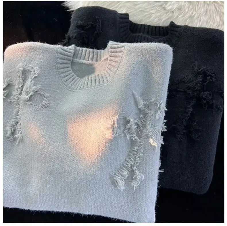 Valor Men’s cross streetwear knitted pullover sweater