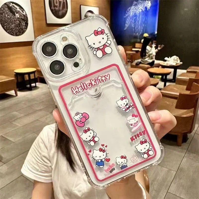Hello Kitty polaroid/card slot iPhone case