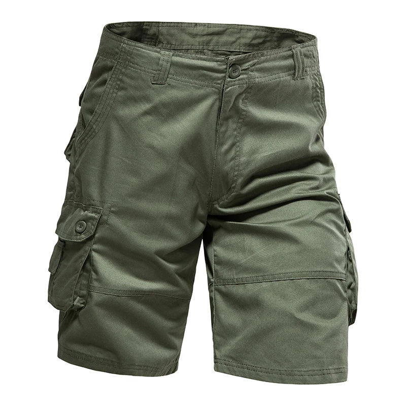 CoreX Men's solid cargo shorts