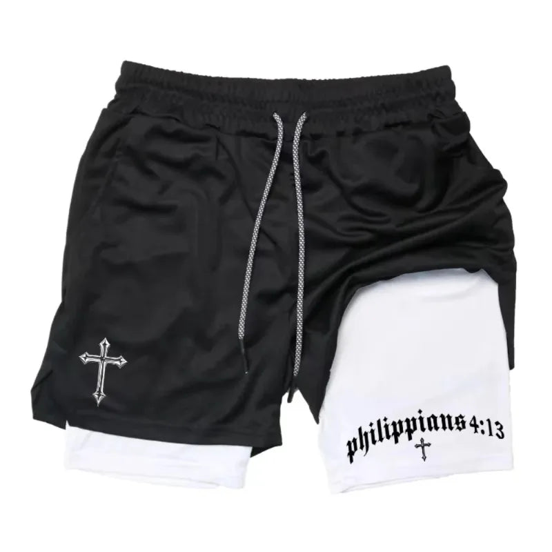 Valor men’s Christian compression workout shorts