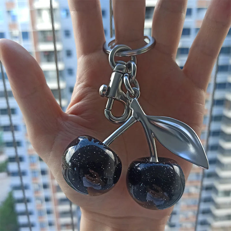 Noelie chunky cherry bag charm