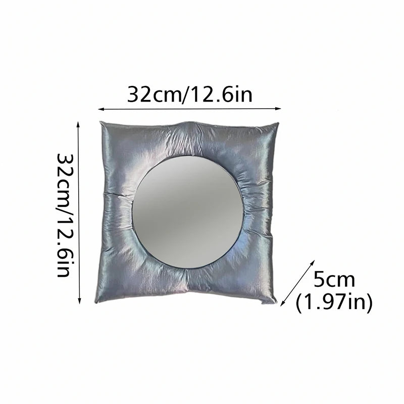 Cassora chrome pillow mirror