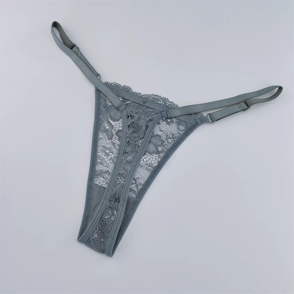 Sorelle Women's 3 Pc adjustable lace thong set