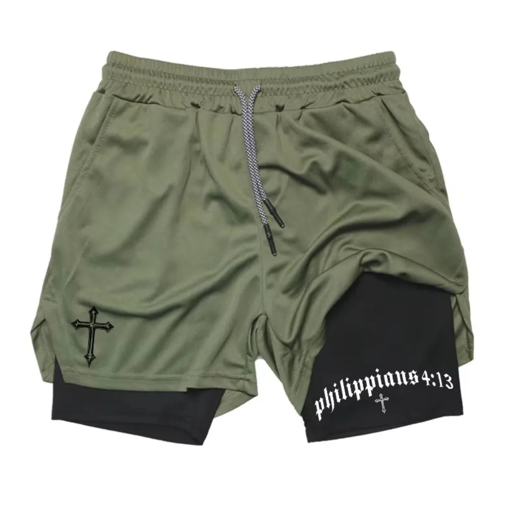 Valor men’s Christian compression workout shorts