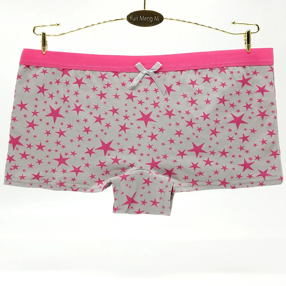 Lomi3 Women's Y2K 5 Pc star boy short panties set